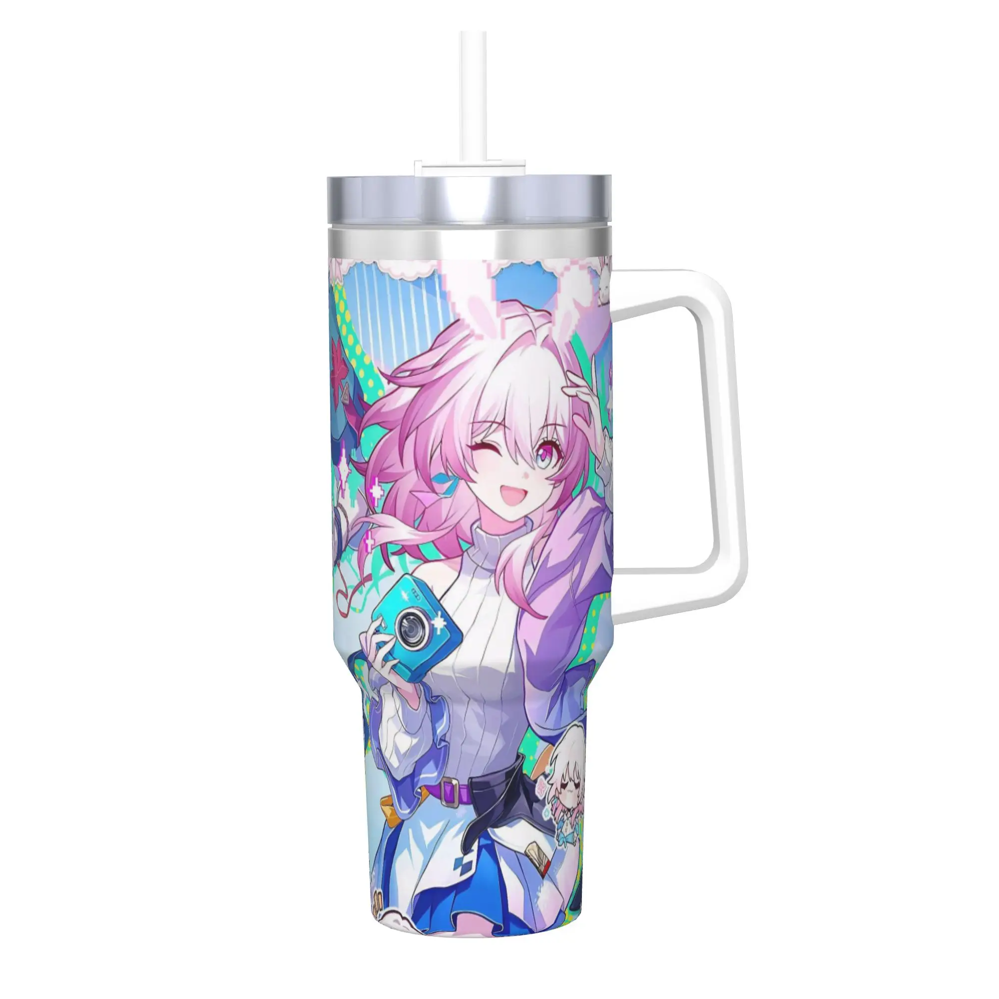 Honkai Star Rail 40oz Tumbler Stainless Steel Double Wall Vacuum Insulated  Travel Mug With Straw