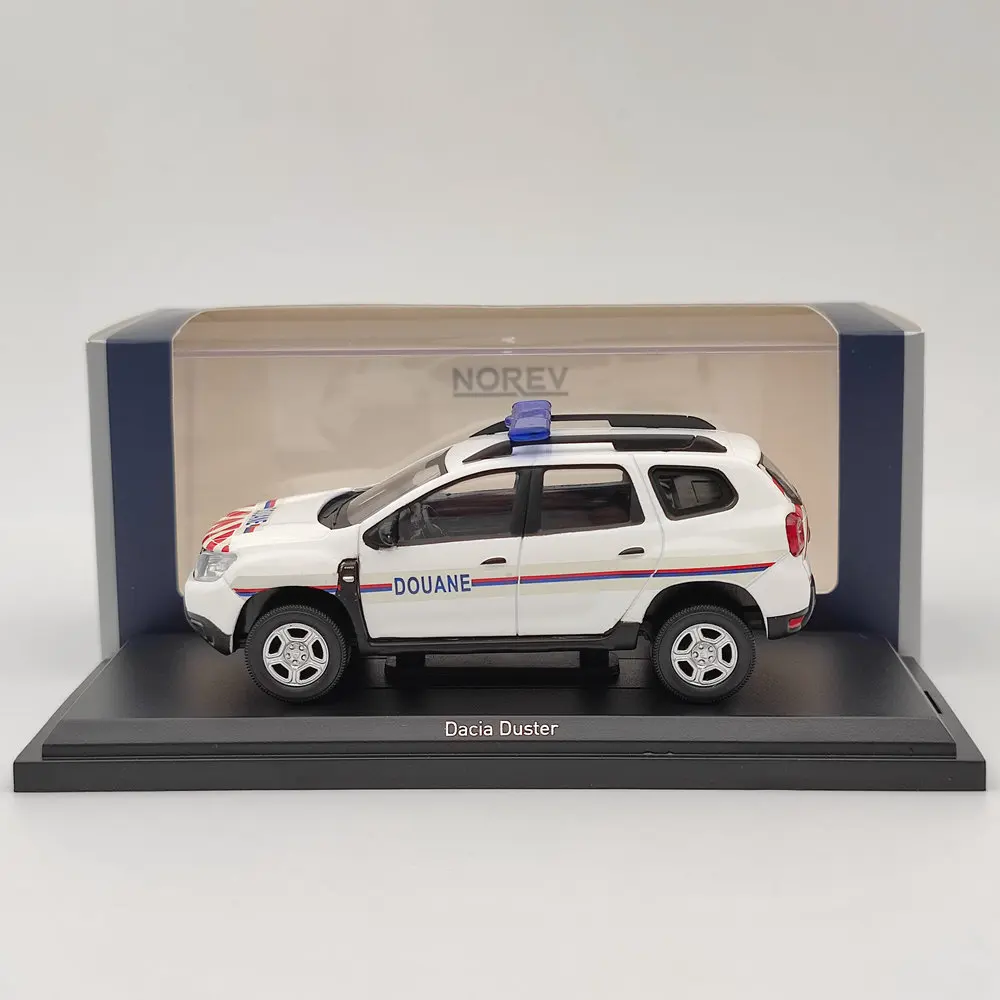 1/43 Norev For Dacia Duster DOUANE POLICE 2019 Diecast Models Car Christmas Gift Limited Collection White