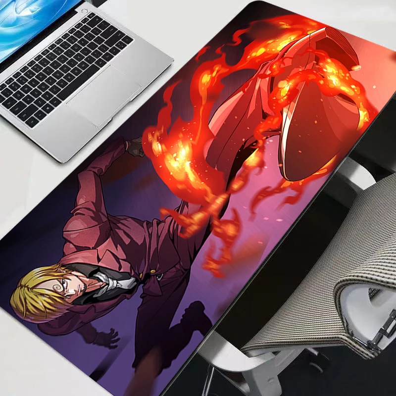 Computer Mouse Pad Gaming One Piece Sanji Anime MousePad Large Mouse Pad Gamer Keyboard Pad XXL PC Desk Mat Tapis Souris - view 4