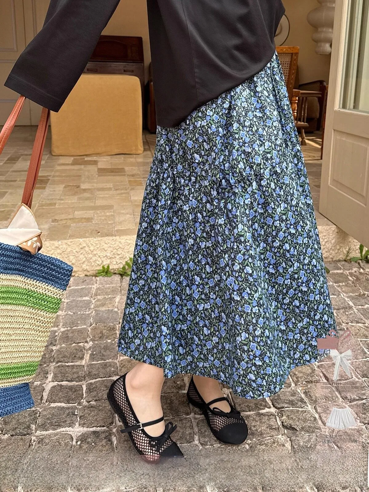 

Brand Floral Print irt f Skirt DEARSOCUTE Buy Hand Store Simple Commute Sle Cotton Straight Tube Blouse