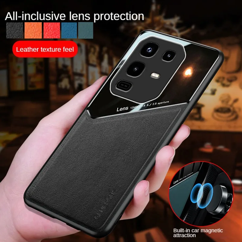 حافظة هاتف من الجلد لهاتف انفينيكس نوت 50 برو 4G Pro + 50x 50s 5G مع حامل شفط مغناطيسي Coque Fundas Capa