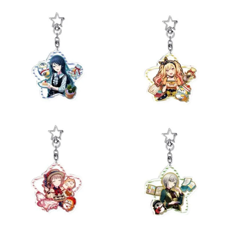 Vivid BAD SQUAD KeyChain Women Leo Need Key Chain for Men Birthday Key Ring Aoyagi Toya Acrylic Keyring Tenma Saki Pendant Gift