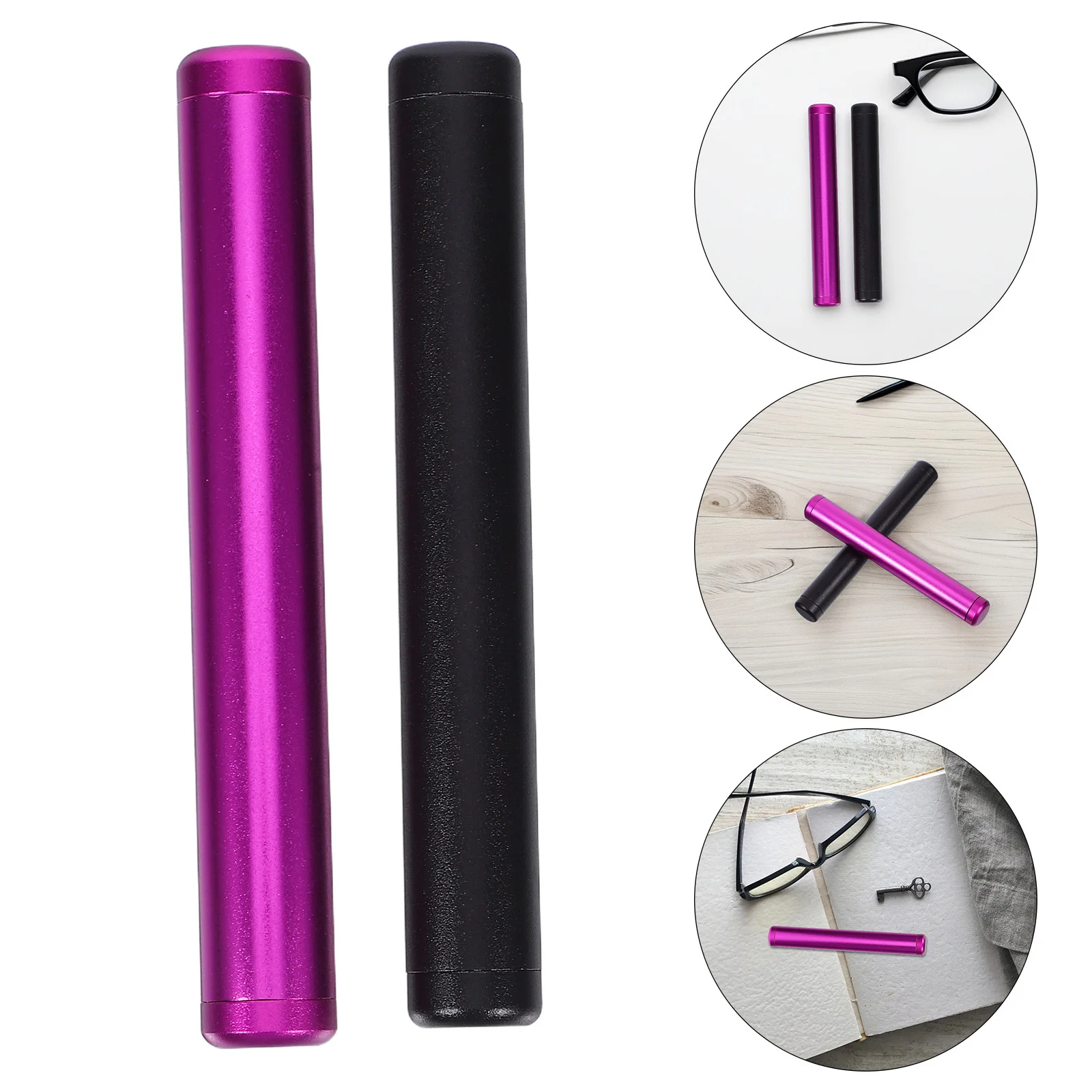 

2Pcs Aluminum Alloy Storage Container Compact Waterproof Hidden Money Safe Portable Travel Case Holder Hidden Key Holder