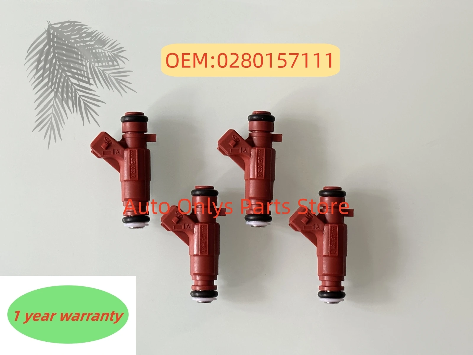 4pcs car accessories 0280157111 High quality new Fuel Injector Nozzle For Golf/ Voyage 1.0L 8V 032908031S 2007-2014