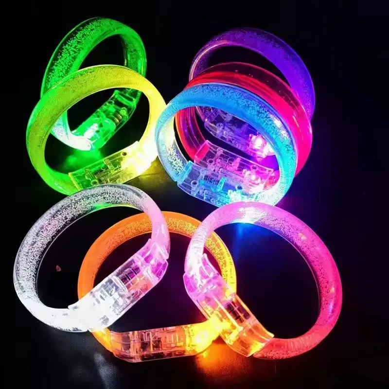 10 قطعة LED فلاش سوار معصمه مضيئة لوازم الحفلات النيون ضوء سوار اللعب الحفل ديكور الحفلات الهدايا