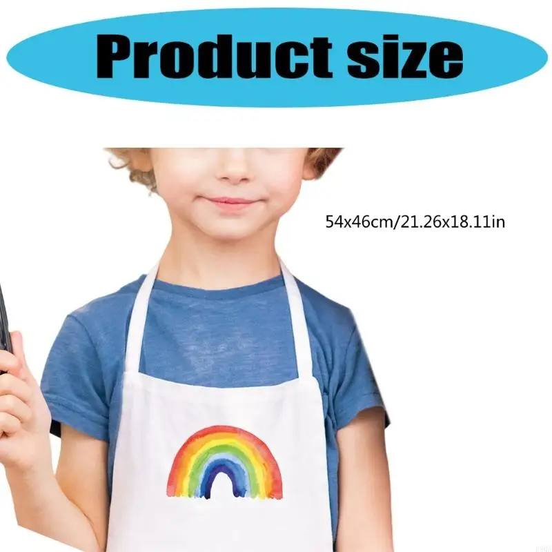 D5QA قابلة لإعادة الاستخدام قوس قزح المئوية المئوية لتصميم حزام الكتف قابل للتعديل مقاومة وصمة عار على سن 3-10 سنة