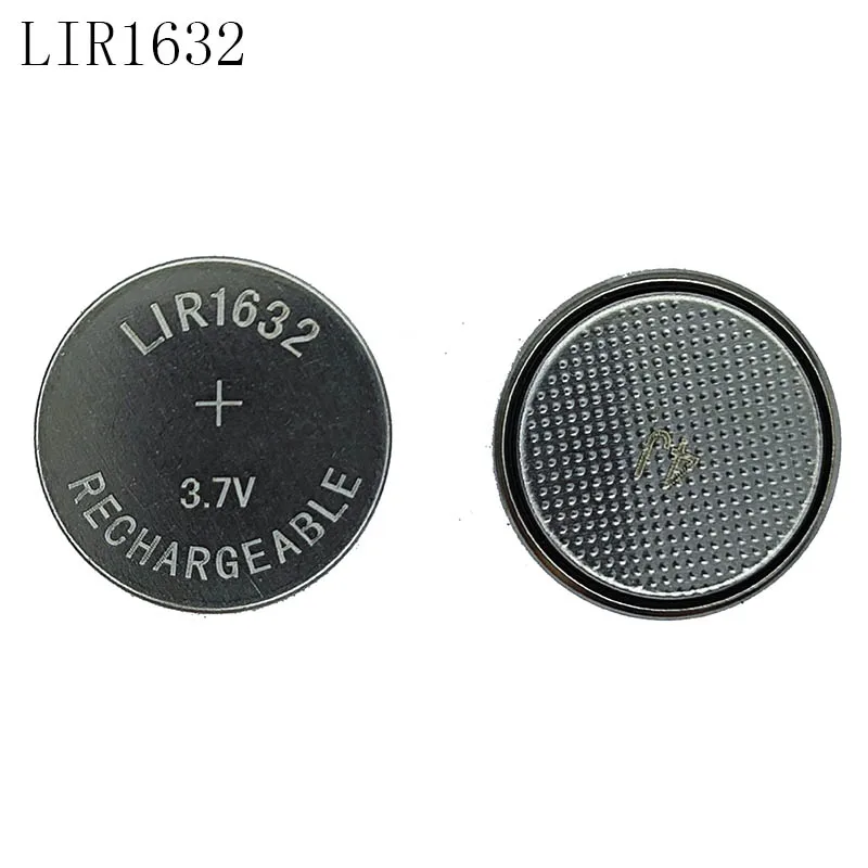 2 قطعة/الوحدة LIR1632 1632 3.6 فولت بطارية ليثيوم قابلة للشحن زر خلية عملة بطاريات للتحكم عن بعد
