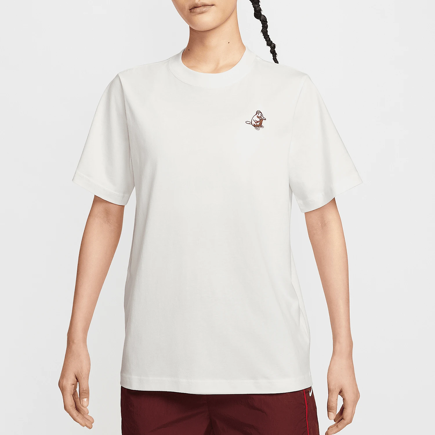 ナイキ純正-スポーツウェア-レディース-プルオーバー-パターン-ニット-tシャツ-ih0826-133