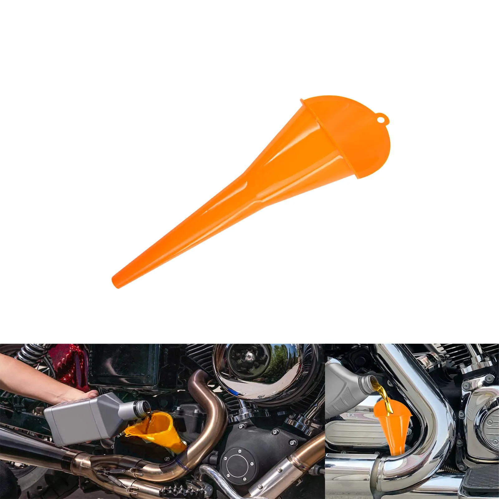 Motorrad 9 "Hals Auto Kunststoff Übertragung Kurbelgehäuse Füllen Trichter Für Harley Touring Softail Dyna Sportster XL 883 1200 Für BMW