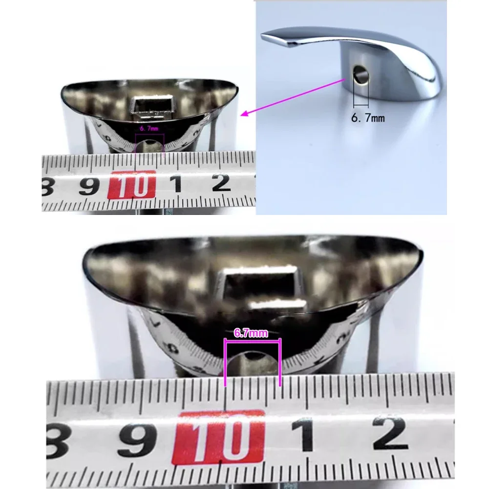 Poignée d'Eau Chaude et Froide, Étiquette Décorative Rouge et Bleue