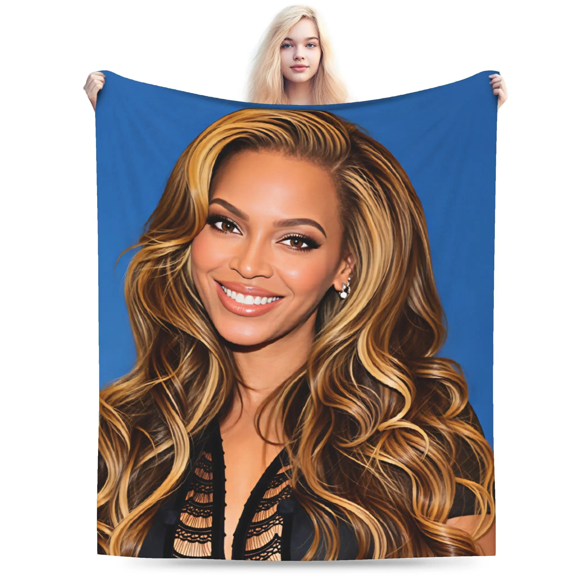 Pop Music Beyonce  Blanket  Warm Pattern Plush Bedding Throws For Kids Adult Home Decor Flannel Bedspread Bed Cover