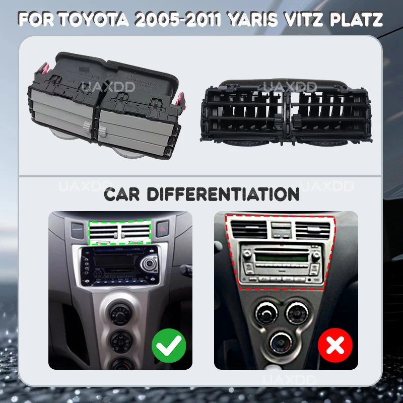 AIR VENT For Toyota 2005-2011 Yaris Vitz Platz Car Conditioning Interior AC Accessories A/C Grille Dashboard Panel Outlet Kit