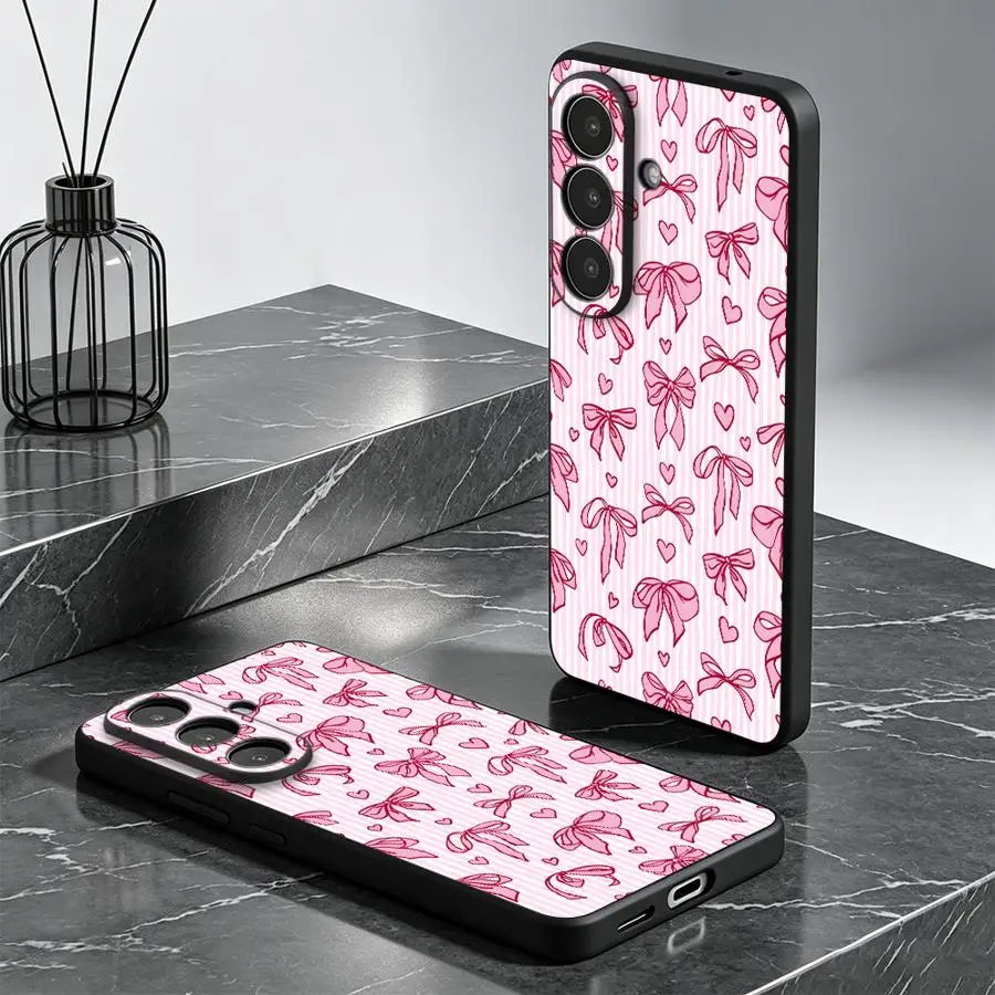 Phone Cover Case for Samsung Galaxy A57 A25 A16 A15 A73 A51 A55 A52 A36 A37 A23 A06 A05 A53 A17 A70 A41 A50 A13 A12 Cartoon Pink