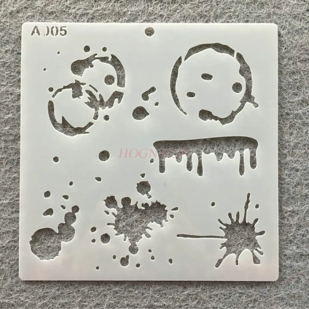 1 قطعة لوحة فنية جدارية نمط رذاذ إبداعي إنتاج قالب مجوف للحساب اليدوي المساعد #5
