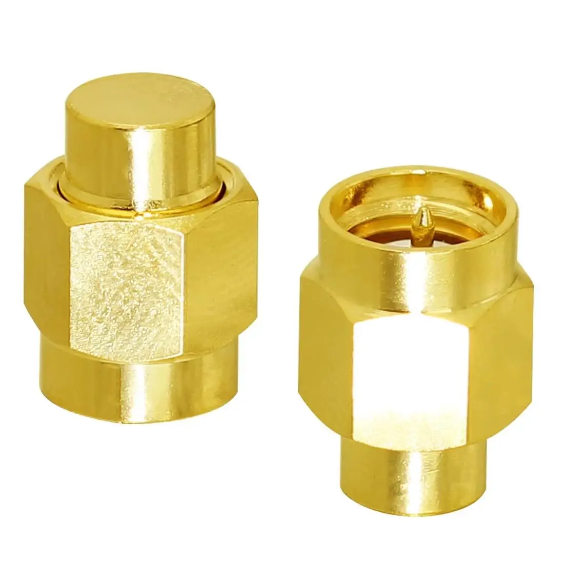 2PCS 2W 3.0GHz 50ohm SMA Male RF Coax Termination Dummy Load Connector Socket Brass Straight Coaxial Adapters