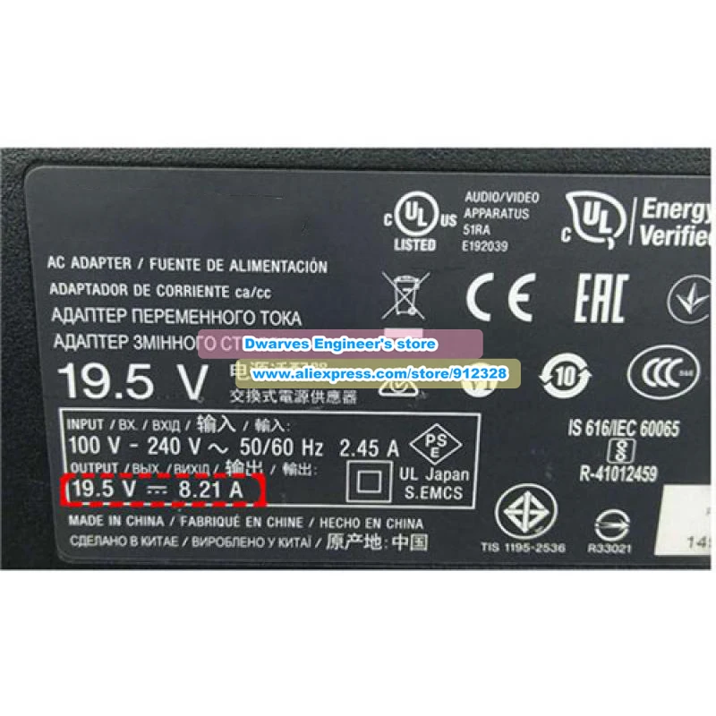 Adaptador ac genuíno ACDP-160D01 ACDP-160D02 ACDP-160E01 19.5v 8.21a 160w para sony KD-55X850 KD-55XD8505 XBR-55X850D KD-49X9000E