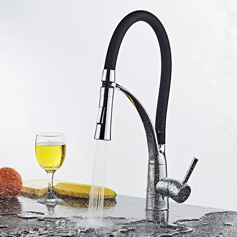 Creative silicone vegetable washing basin faucet, hot and cold kitchen sink faucet, splash proof, universal rotation