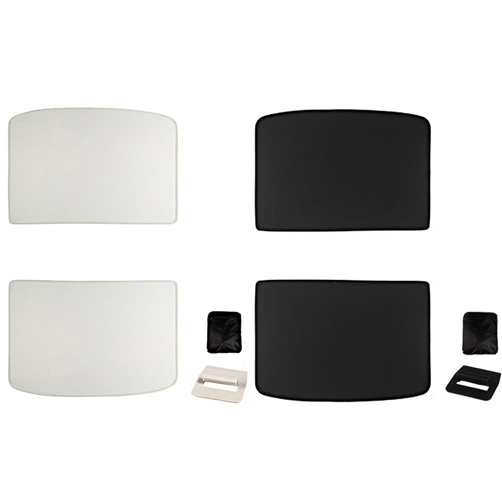 

Sunroof Shade for Tesla Model Y Black/Beige Fibre Mesh Sunroof Shade with Thermally Fused Steel Frame