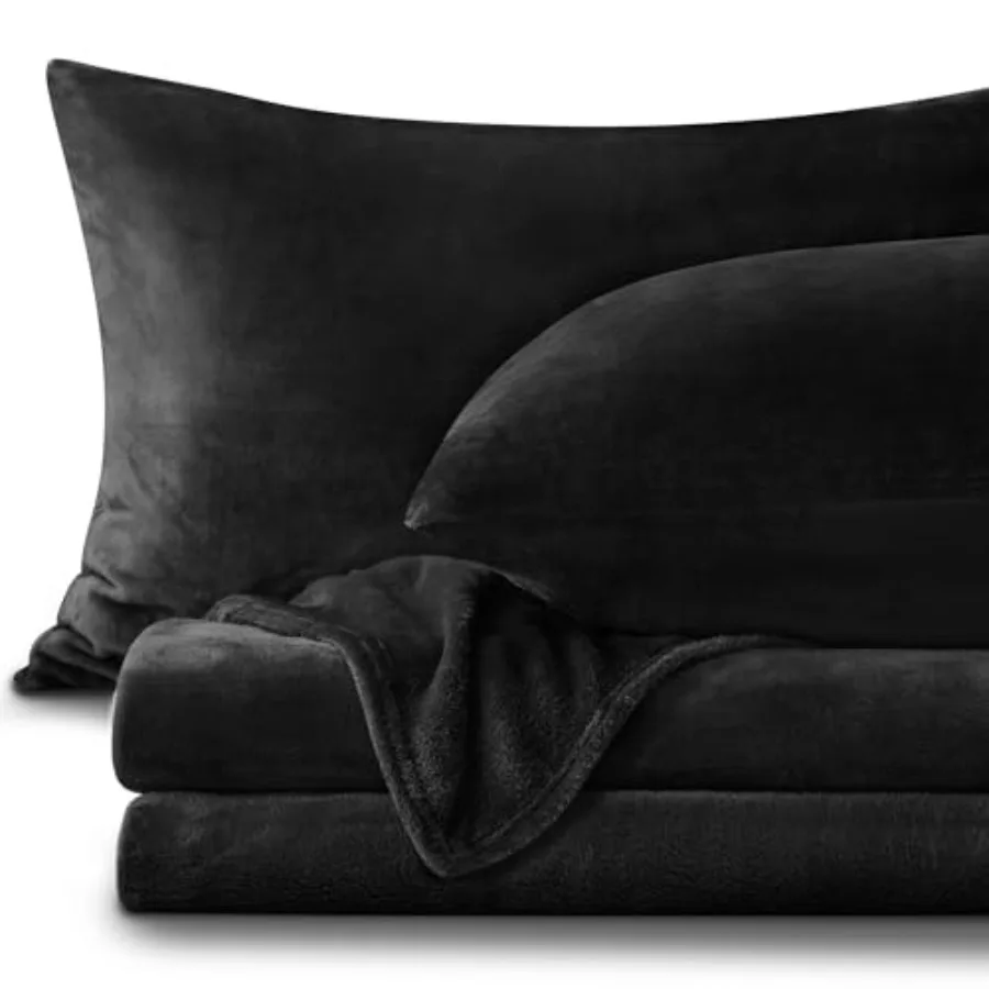 

Flannel Sheets Size - Super Soft Fleece Sheets Set Fluffy Extra Plush 4 Piece Include Fitted Sheet Flat Sheet 2 Pillowcases