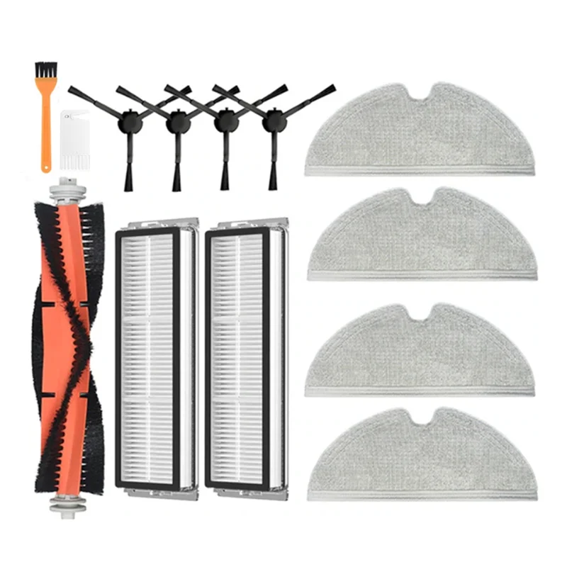 

13PCS Accessories Kit for 1C 2C 1T Mi Robot Vacuum Mop F9 Vacuum Filter Main Side Brush Mop Cloth