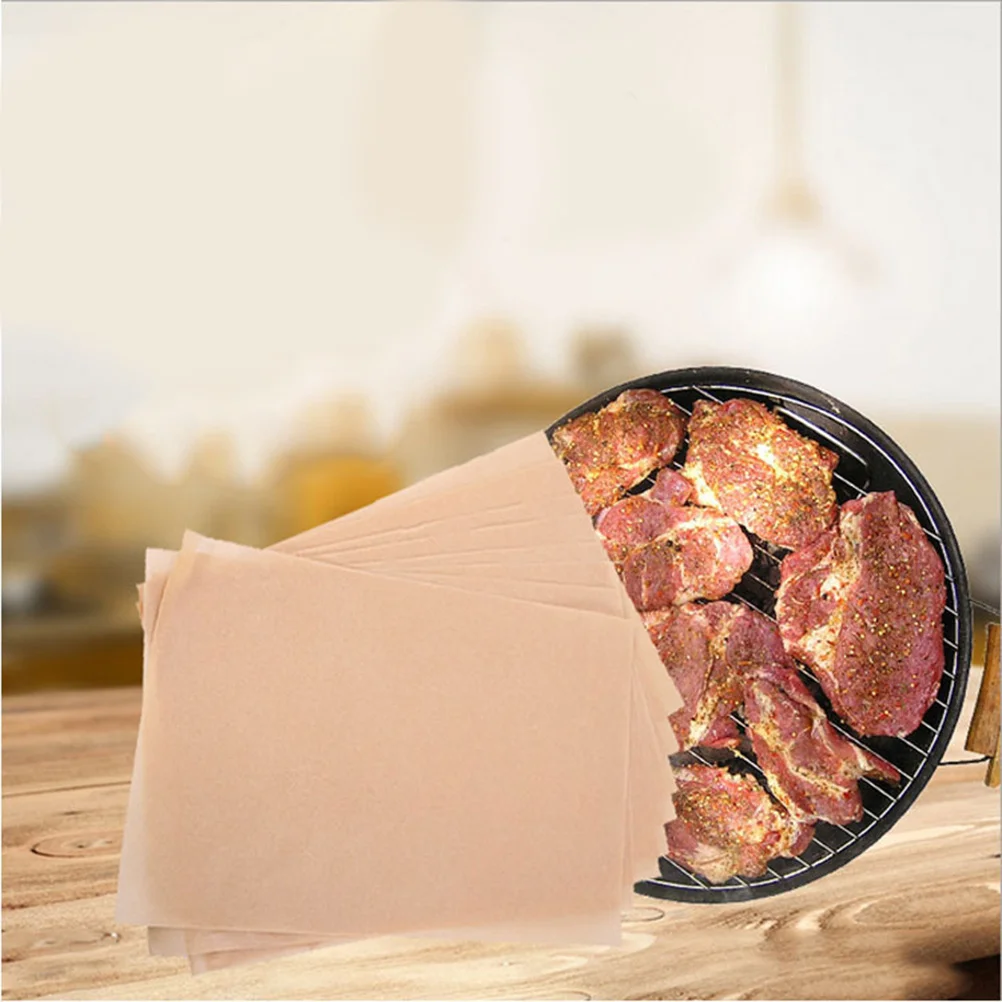 

100pcs 30X40Cm Parchment Paper Non-Stick Oven Liner For Cookies Cake Bread Unbleached Disposable Baking Sheets Kitchen Baking