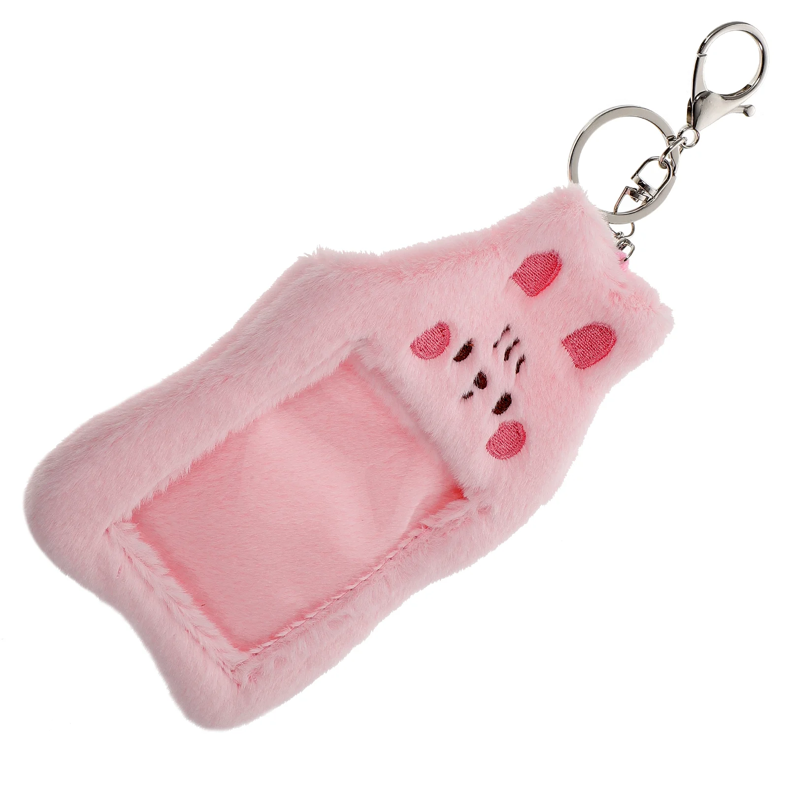 

Badge Plush Card Holder Girl Keychain Keychian Protectors Aluminum Alloy Credit Organizer Bus