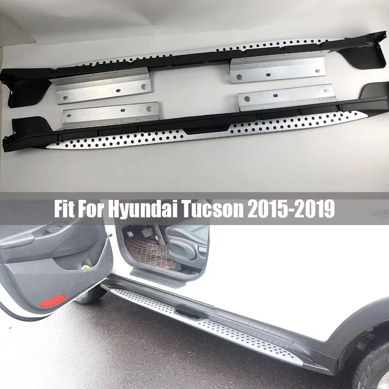 

Боковая подножка Nerf Bar для Hyundai New Tucson 2015 2016 2017 2018 2019 Новый дизайн Алюминиевый сплав автомобильный Стайлинг