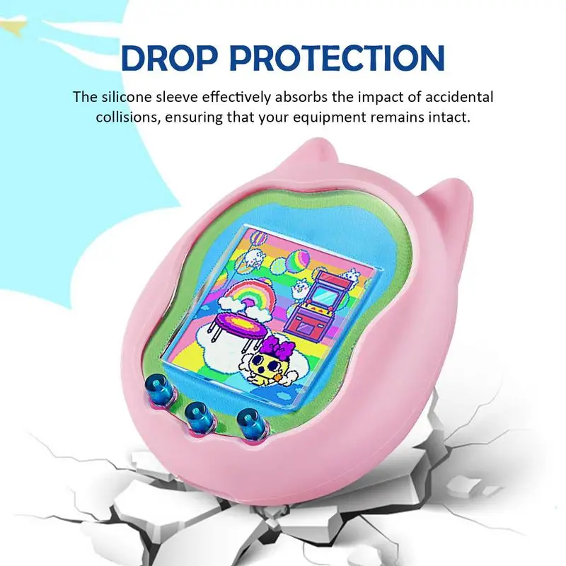 For Tamagotchi Uni 2023 Case Cover Waterproof Silicone Virtual Pet Cover Protective Prevent Fall Sleeve Interactive Magotchi Bag