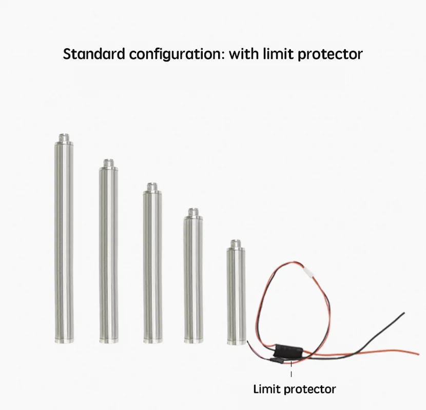 

9mm 3KG DC 6V high thrust mini linear actuator flat head micro electric push-pull telescopic rod with limit protection plate