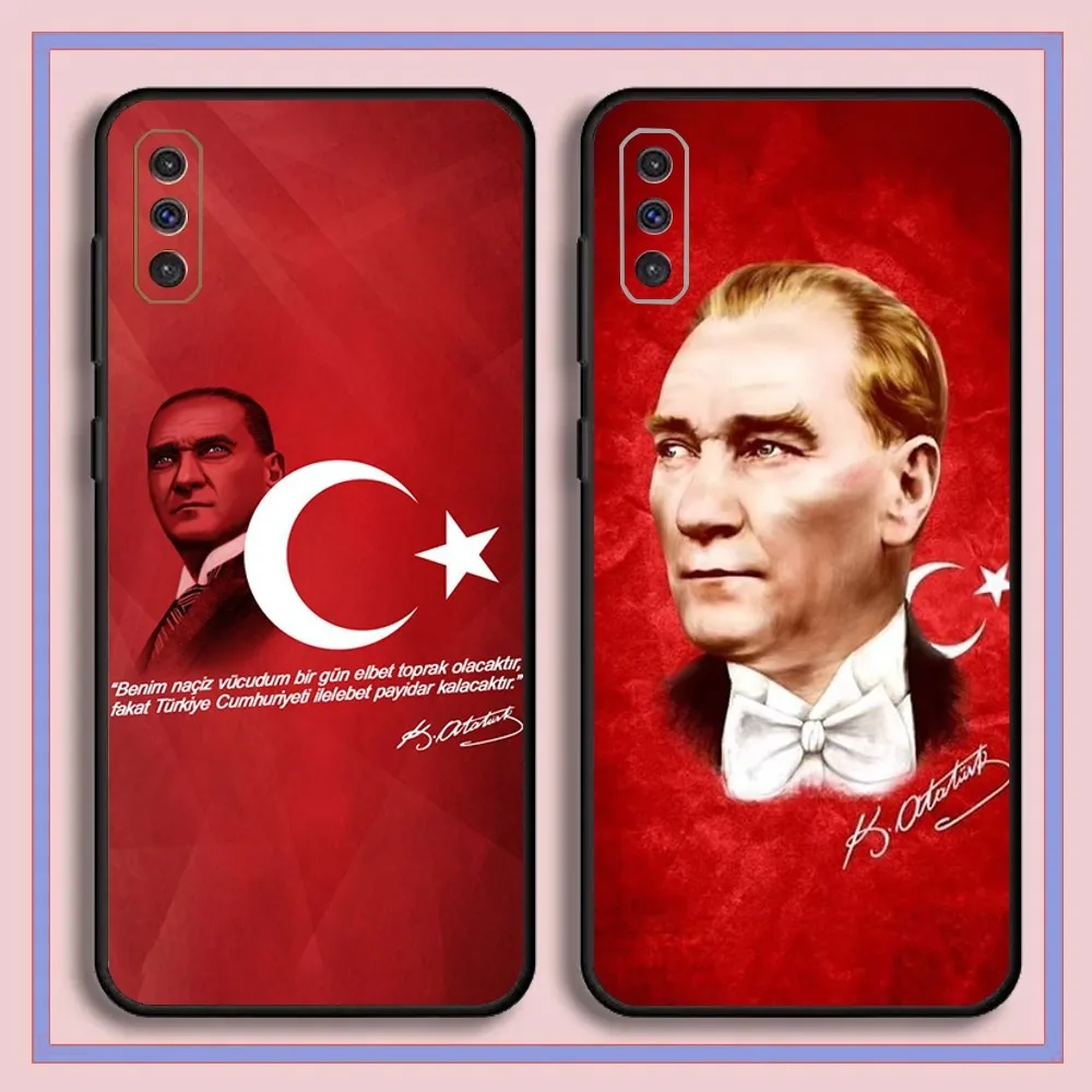 

Turkey Mustafa Kemal Ataturk Phone Case For Samsung Galaxy A13,A21s,A22,A31,A32,A52,A53,A71,A80,A91 Black Cover