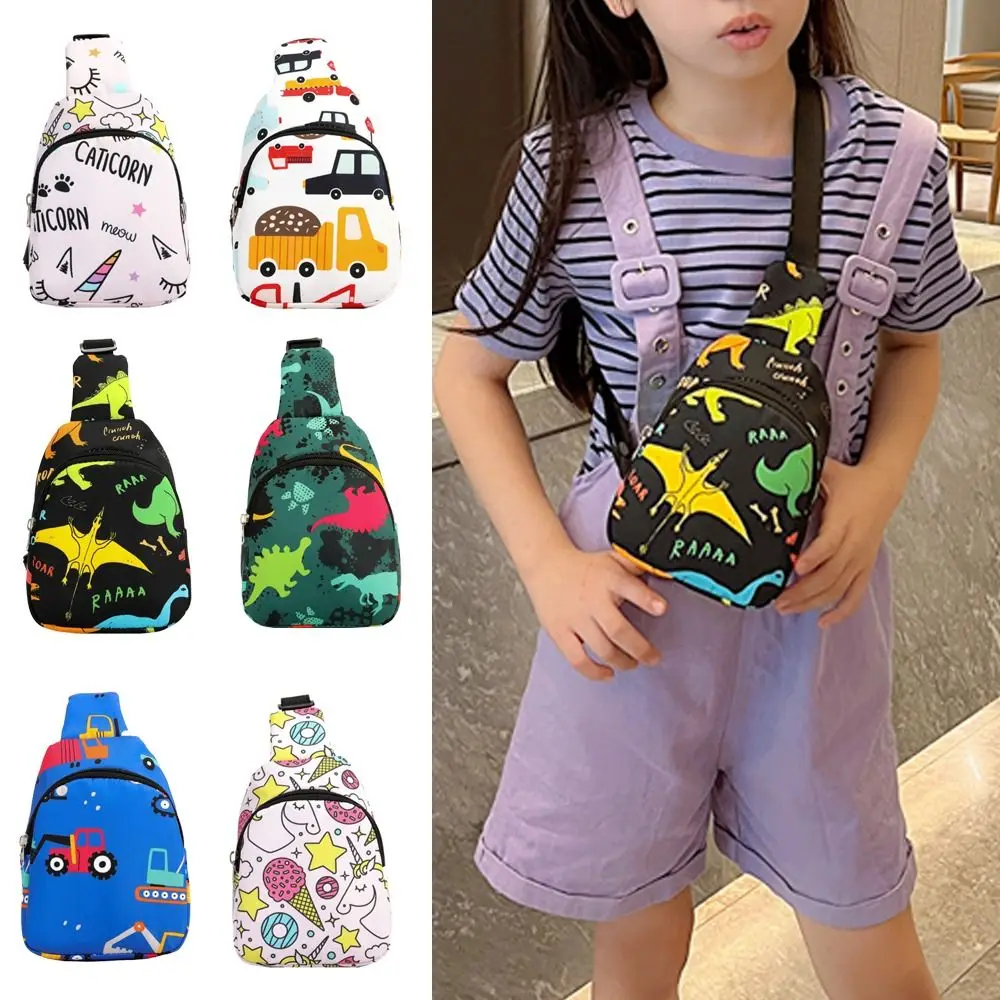 

Kid Waist Bag For Girl Boy Cute Cartoon Dinosaur Chest Bag Children Belt Bag Money Pouch Baby Zipper Waist Pack Bum Bag