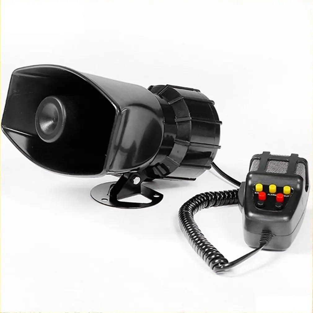 Universal 1000W 12V 7 Tone Multipurpose Speakers Loud Car Police Siren Air Megaphone Horns Car Vehicle Motorcycle Accessories