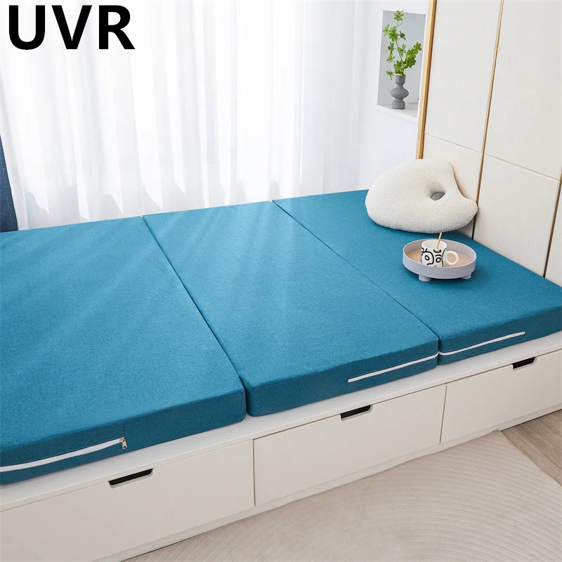 UVR Light 6/9cm Latex Mattress Slow Rebound Memory Foam Filling Student Dormitory Tatami Bedroom Hotel Double Foldable Mattress