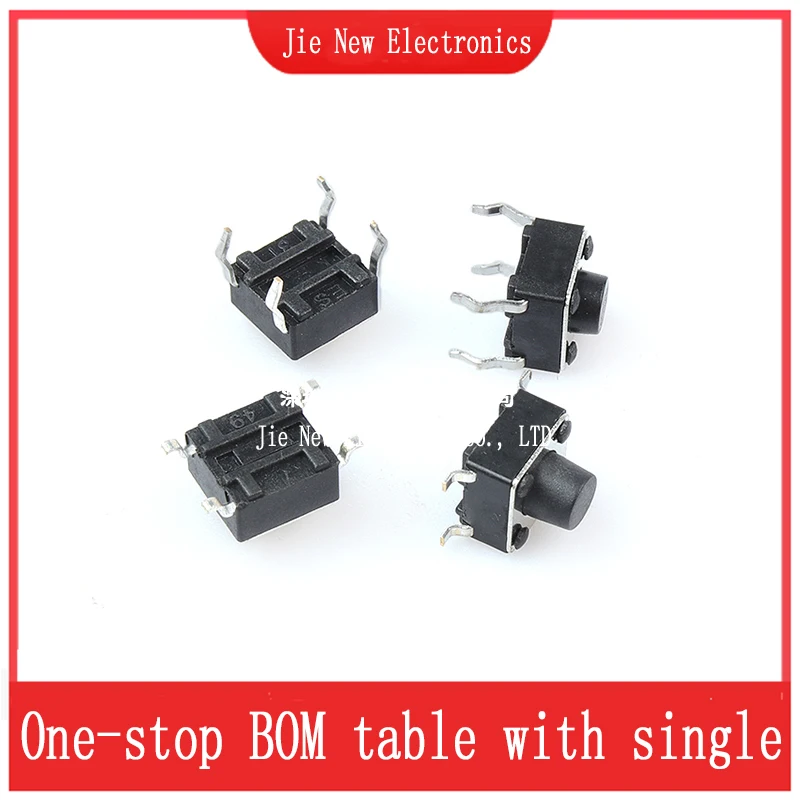 1000PCS/LOT 4Pin 4.5*4.5 Micro Tact Push Button Switches DIP 4.5x4.5x3.8/4.3/5/6/7/8/9/10MM 4.5* 3.8mm 4.3mm 5mm 6mm 7mm 9mm