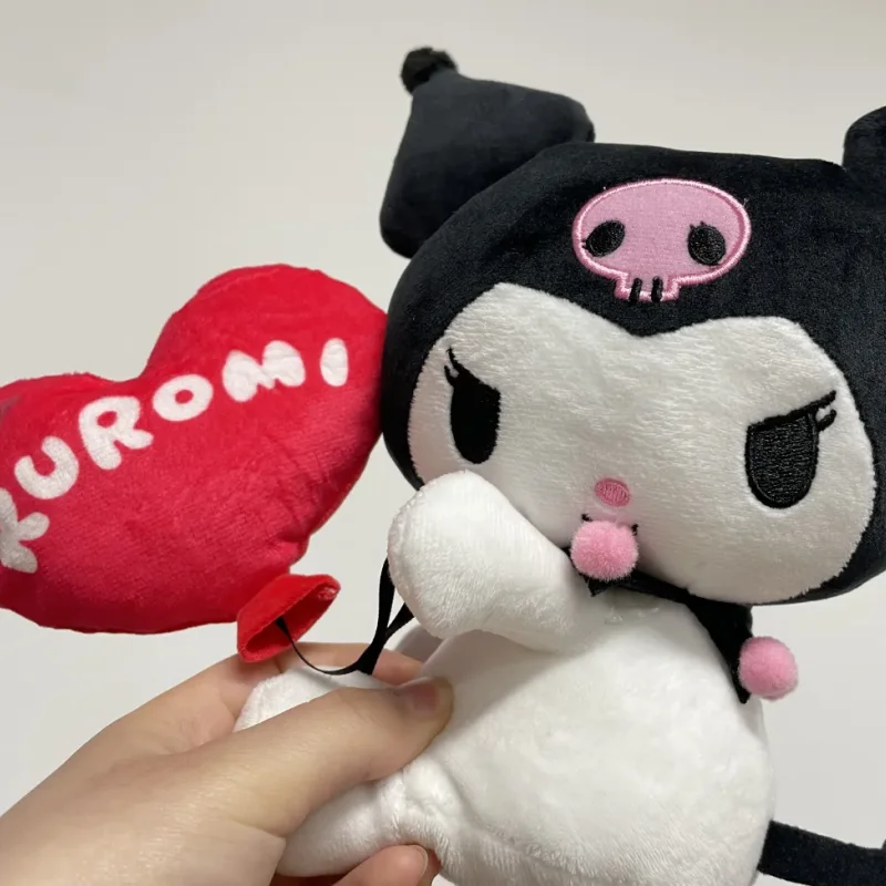 Urocza pluszowa zabawka Sanrio Kuromi, słodka, marzycielska seria parku rozrywki, pluszowa lalka, zawieszka do plecaka, prezent na festiwal dla dziewczynki anime.