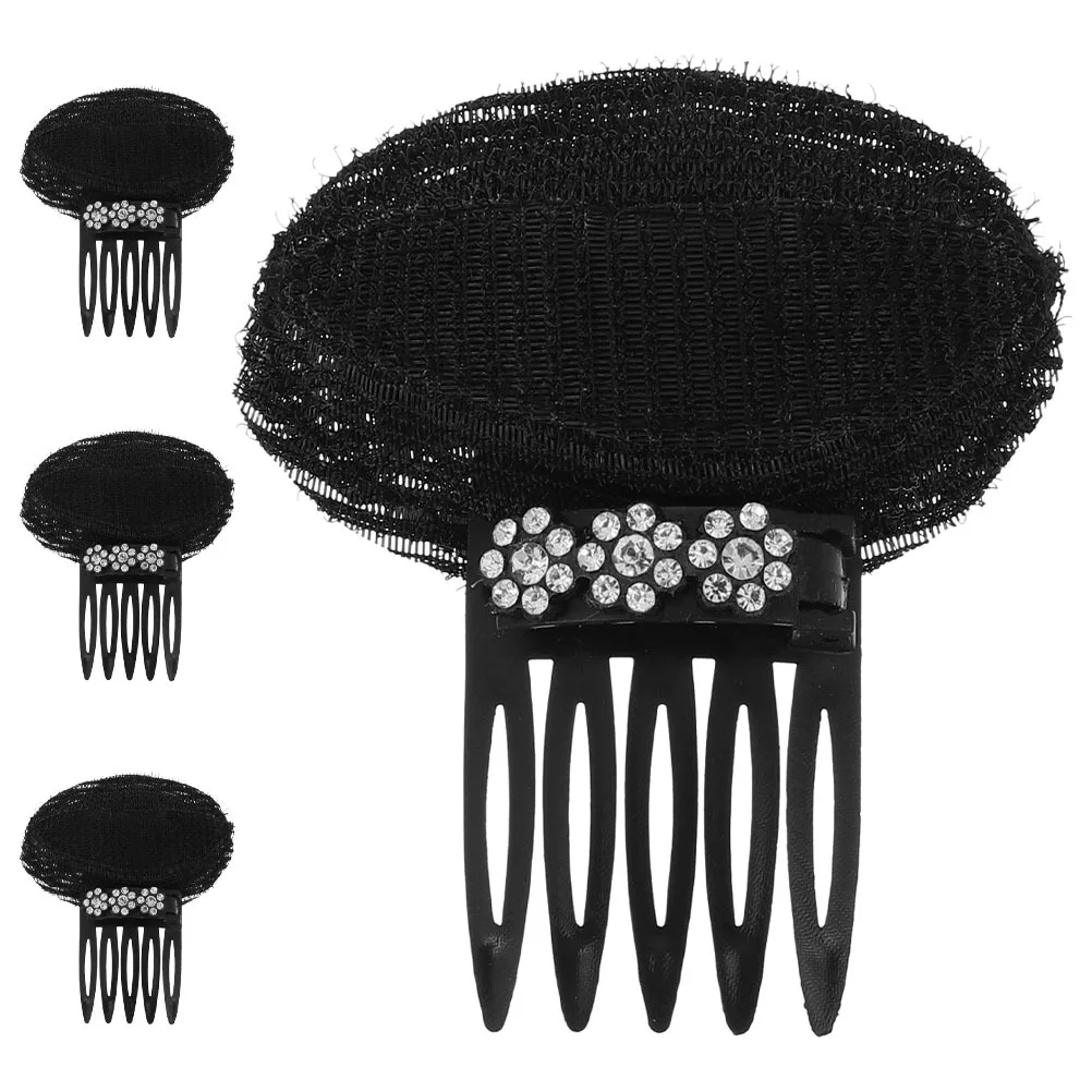 4 قطع مشبك شعر من حجر الراين بتصميم زهور غير مرئي مشط تكثيف آمن لحفلات الزفاف وعيد الأم رشيق عتيق