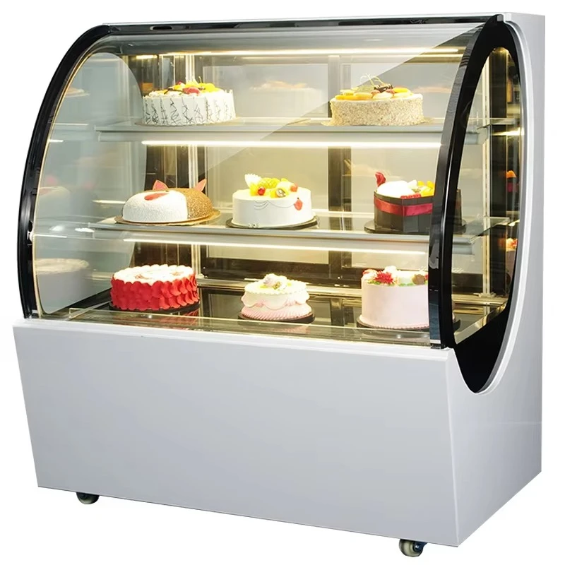 Double Glass Door Bakery Fridge Professional Manufacturer Cake Display Refrigerator Wholesale Cake Showcase