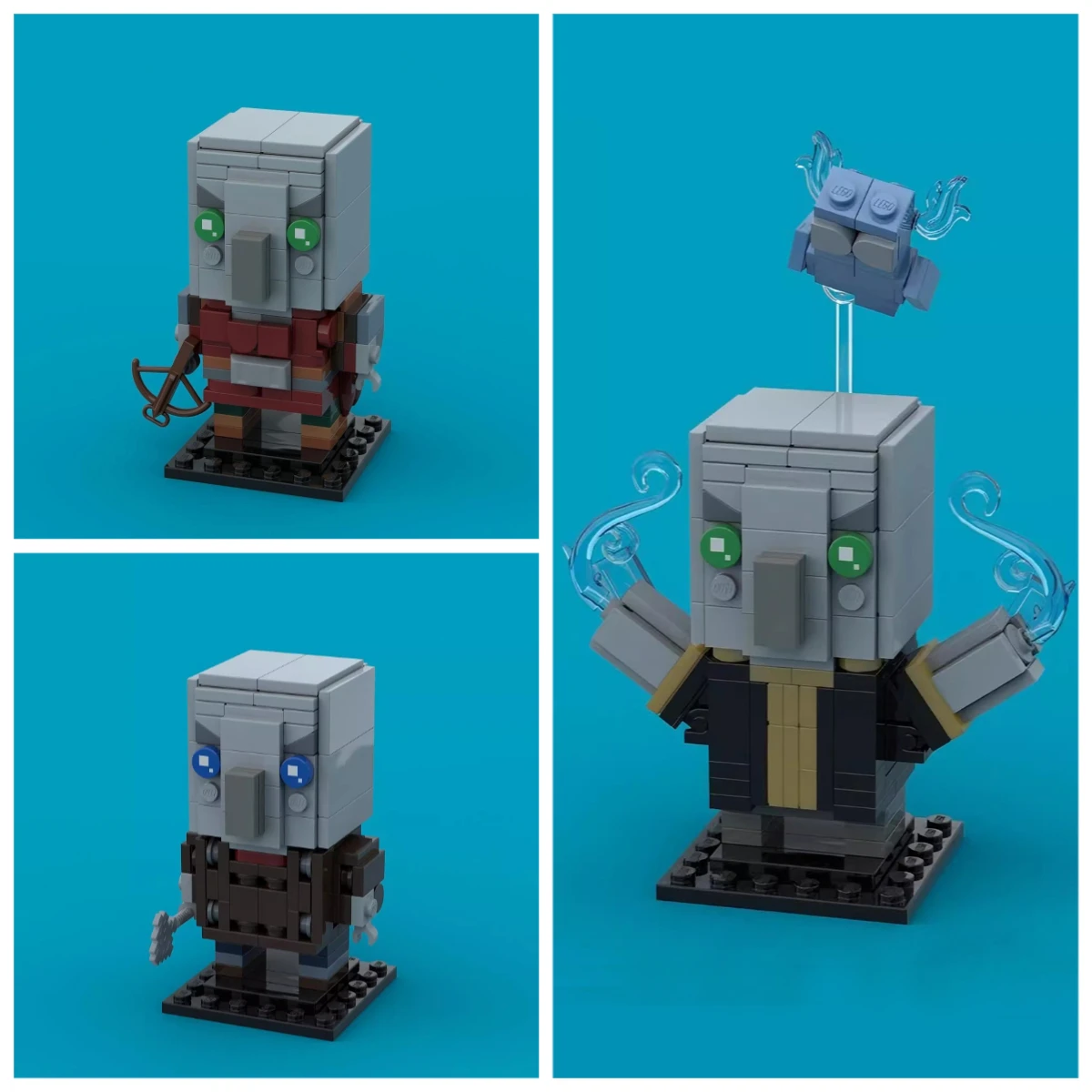 

Creative Game Series Action Character Brickheadz Building Blocks MOC Mine World Villager Doll Model Kid Puzzle Toy Birthday Gift