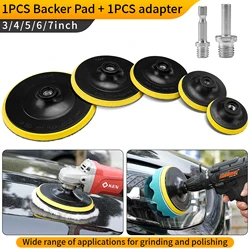 3/4/5/6/7 Inch Hook and Loop Backing Pad Sanding Holder Disc M10M14 Polishing Backer Plate Drill Rod for Polisher Grinding Tools