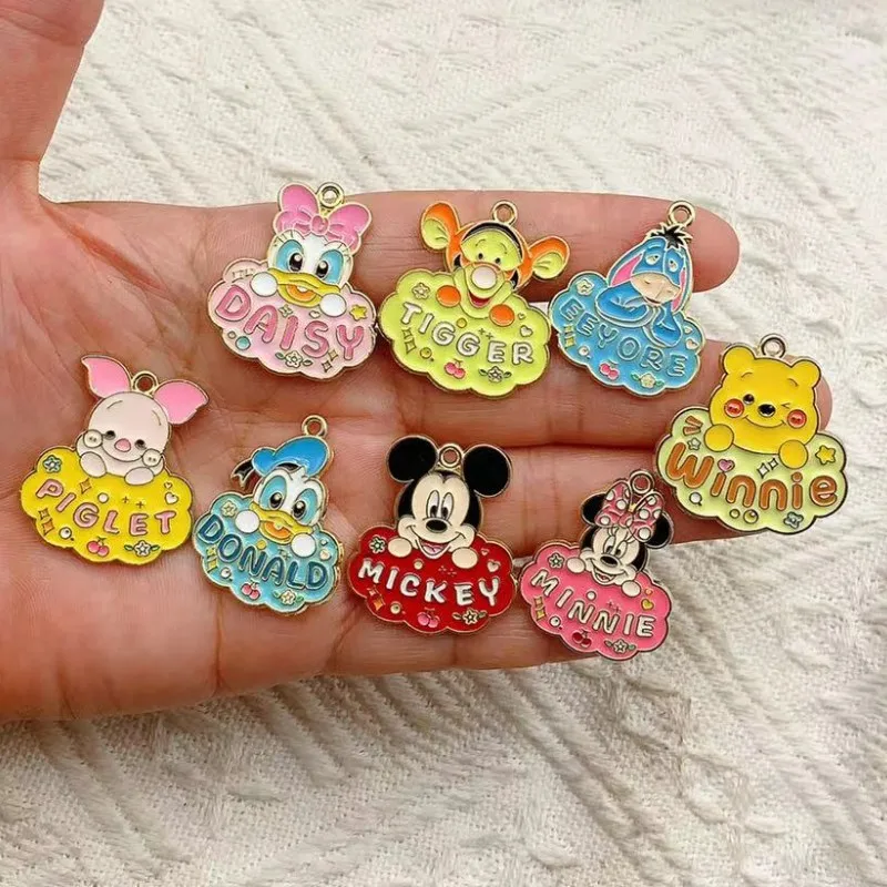 10 stücke Cartoon Charme Schmuck machen Emaille Anhänger DIY Ohrring Halskette Armband Zubehör Legierung