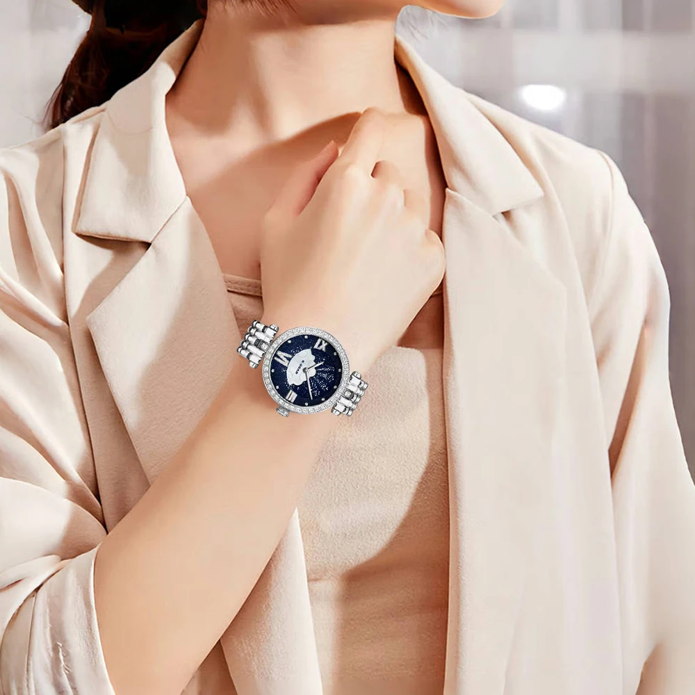 

New Casual Watches Women Luxury Fashion Lovers Watch Stainless steel Quartz Watch Women Gift Business Wristwatch