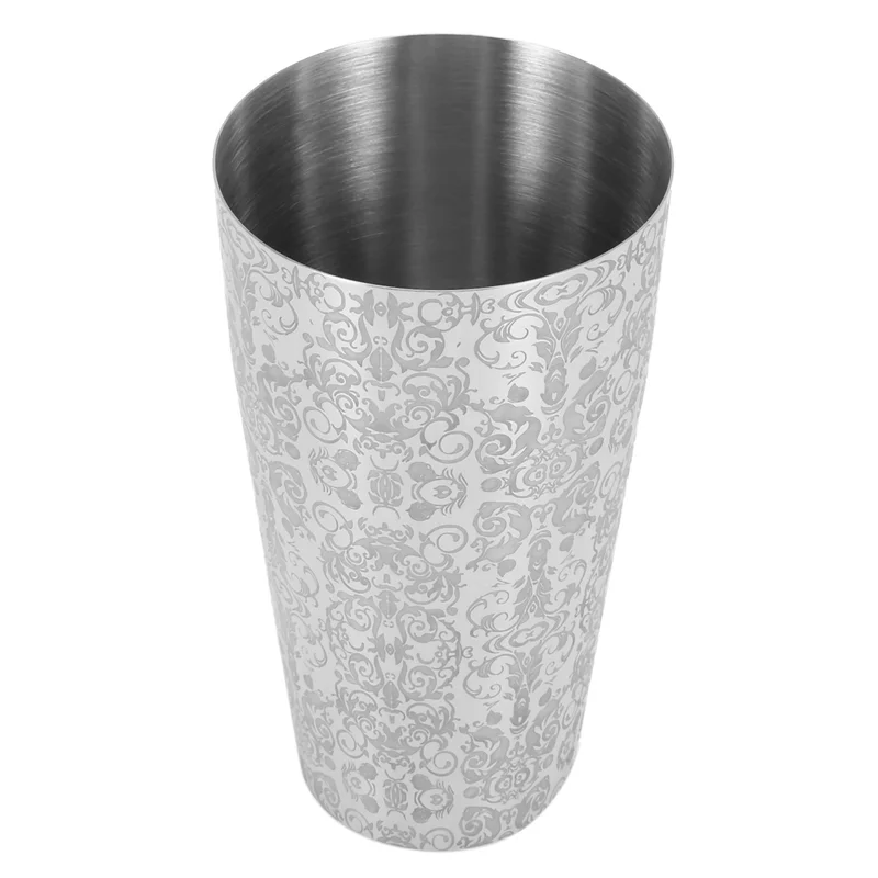 ABBN-4X Cocktail Shaker Boston Shaker Barra De Ferramentas Creative Engraving Design Boston Cocktail Shaker Tin Set