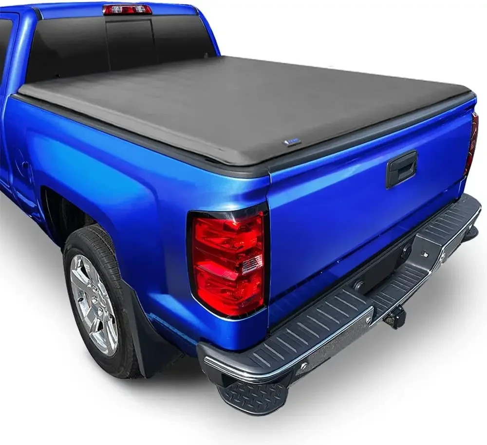 غطاء T1 Soft Roll Up Truck Bed Tonneau متوافق مع 1988-2006 Chevy Silverado / GMC Sierra 1500 2500 HD 3500 HD |