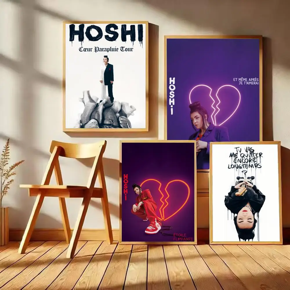 French Hot Singer H-HoShi-I Poster Self-adhesive Art Waterpr
