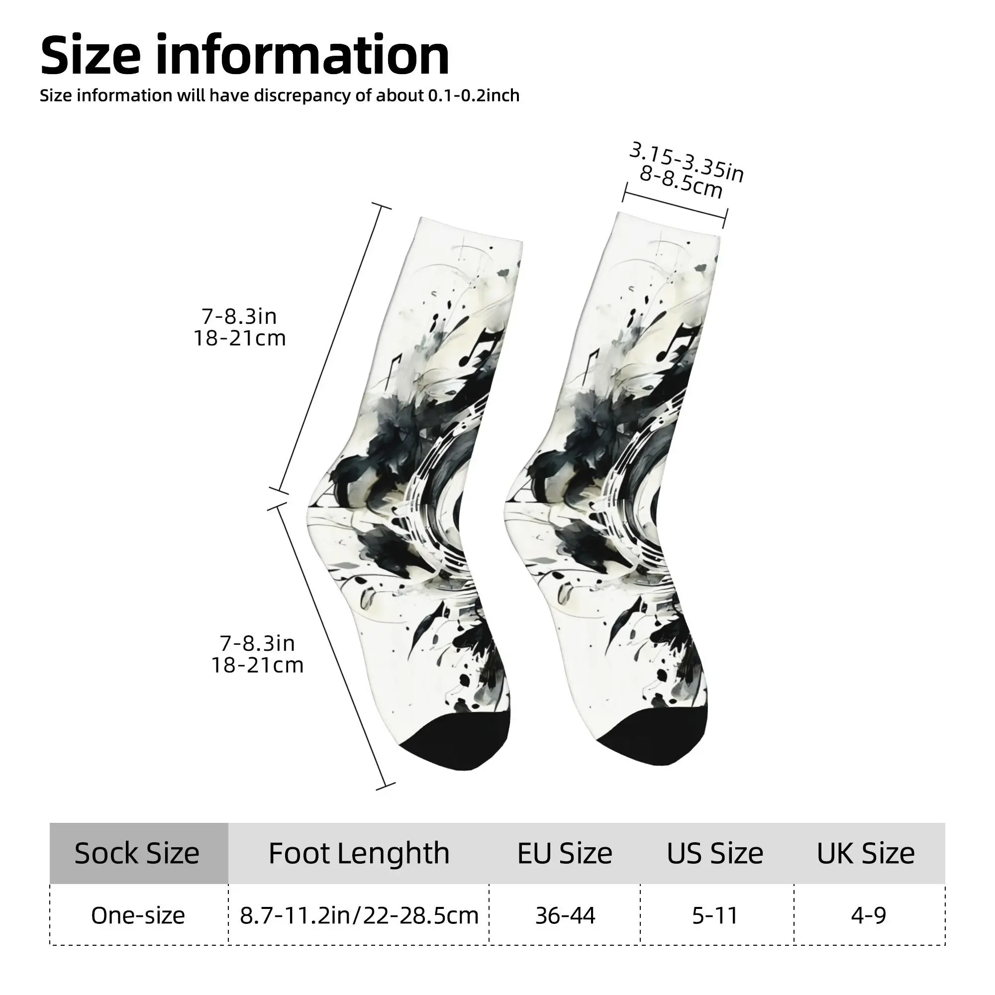 Musical Notes Magnificent Socks Male Mens Women Spring Stockings Printed