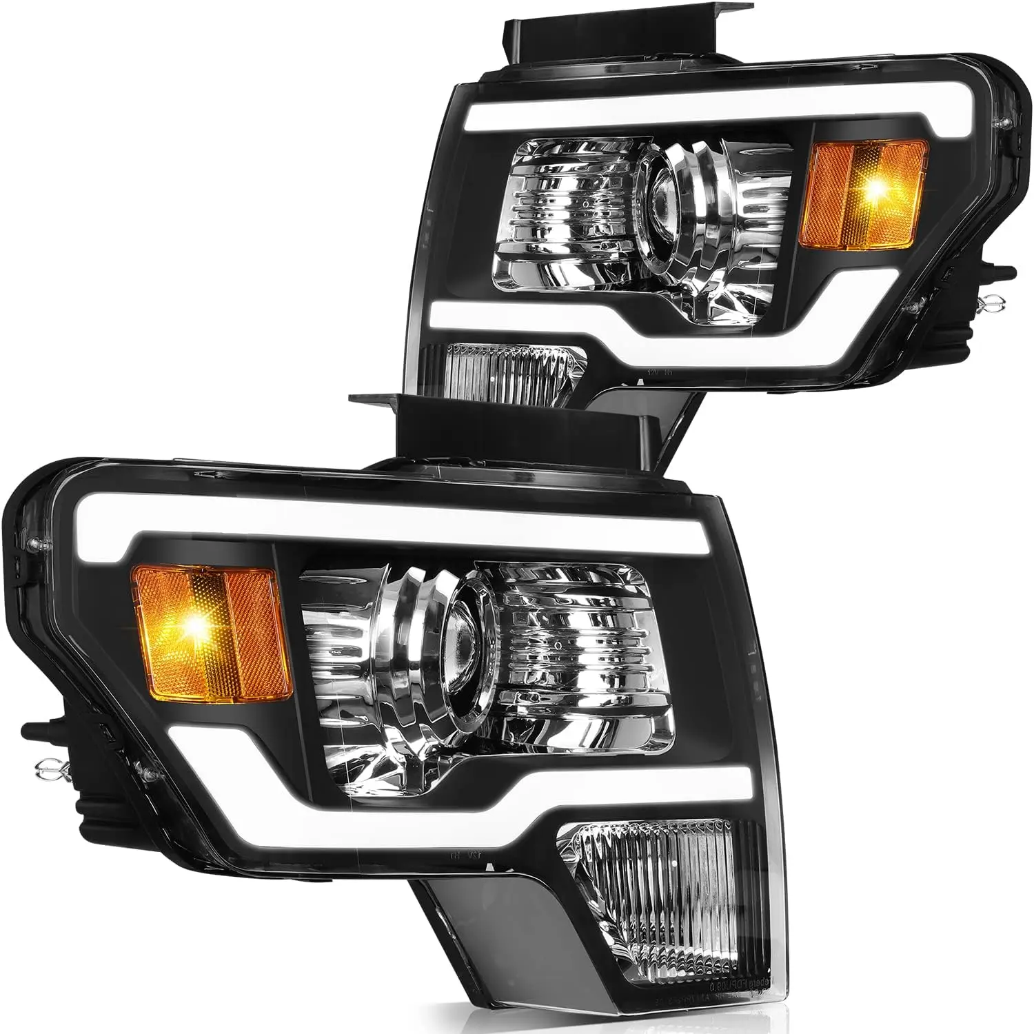 

Sulinso 2PCS Headlights Assembly Fit for ford for F-150 2009-2014 Replace DL3Z13008A, DL3Z13008B, DL3Z13008EB Bulbs Not Included