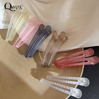 5Pcs/Set Candy Colors Duckbill Clip Professional Hairdressing Salon Hairpins Plastic DIY Hair Care Hair Clamps Styling Tools