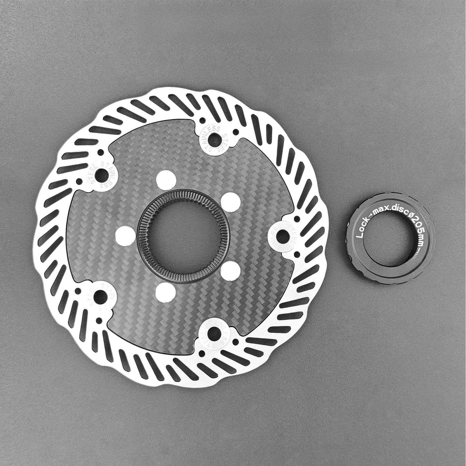 AliExpress NONE 1pcs Ultralight Carbon Fiber Bike Disc Brake FOR ROTOR 140mm 160mm Carbon Fiber MTB Road Bike Parts