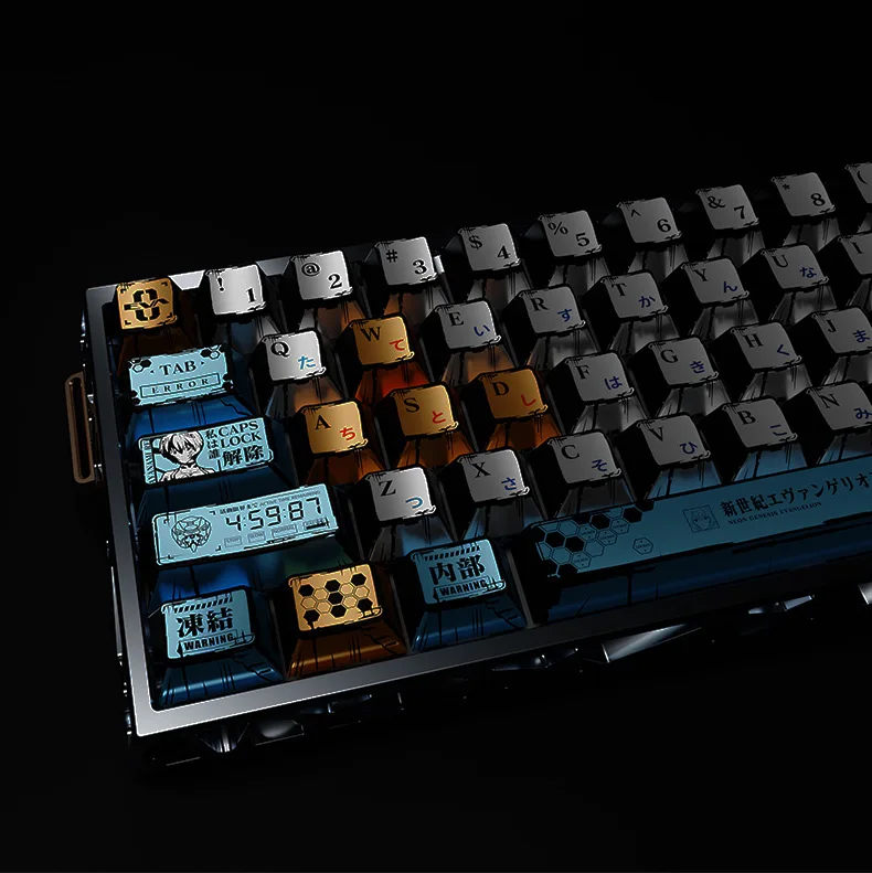 SPYSELF Pearlescent Metallic Paint Keycaps, Matte Finish, 5-Side Heat Sublimation