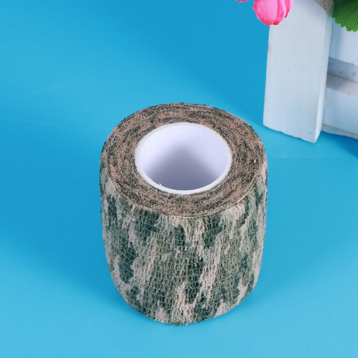 

Self-Adhesive Camouflage Tape Green Hunting Riding Non-Woven Material Insulates Hands Reduces Glare Outdoor Gear